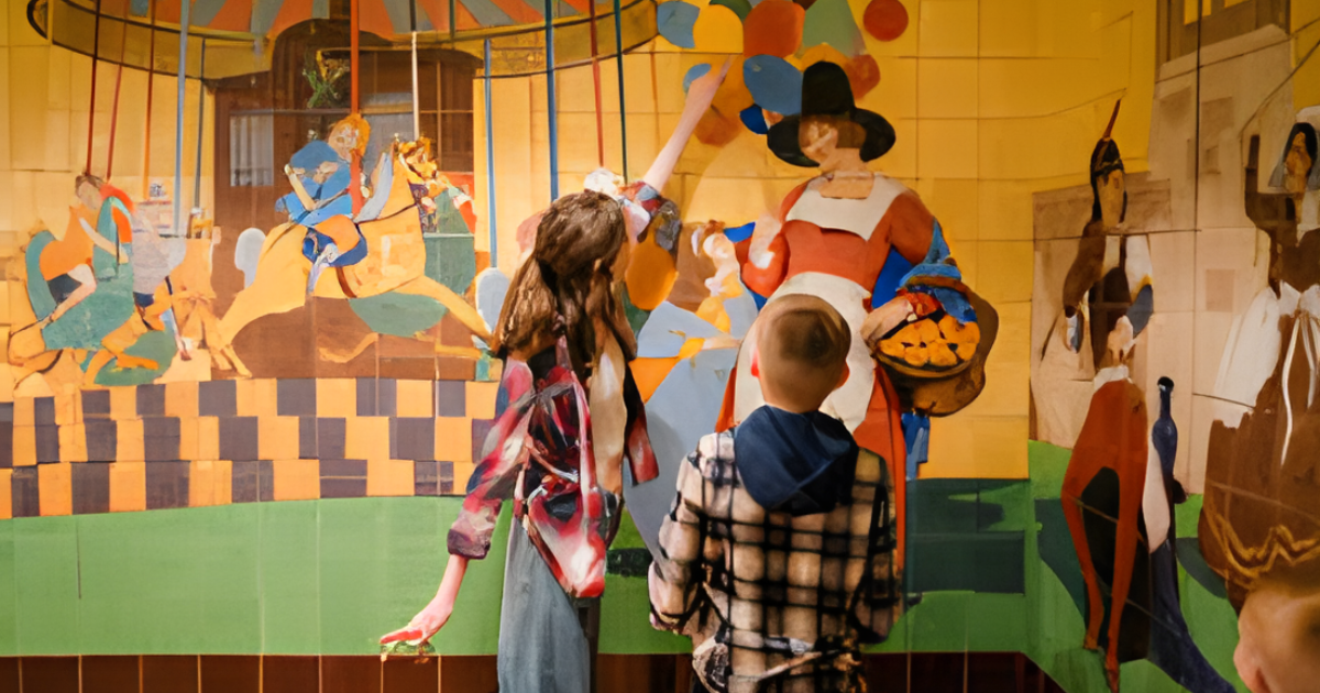 Childrens in Jackfield Tile Museum