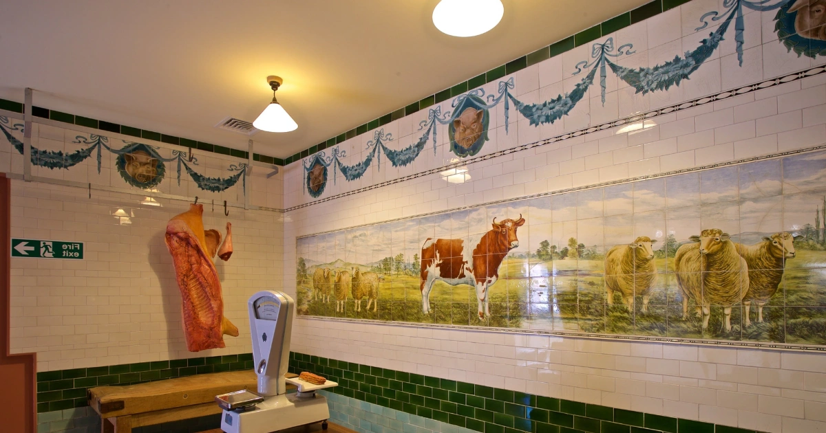 Animals picture exhibited on the wall of the Jackfild Museum