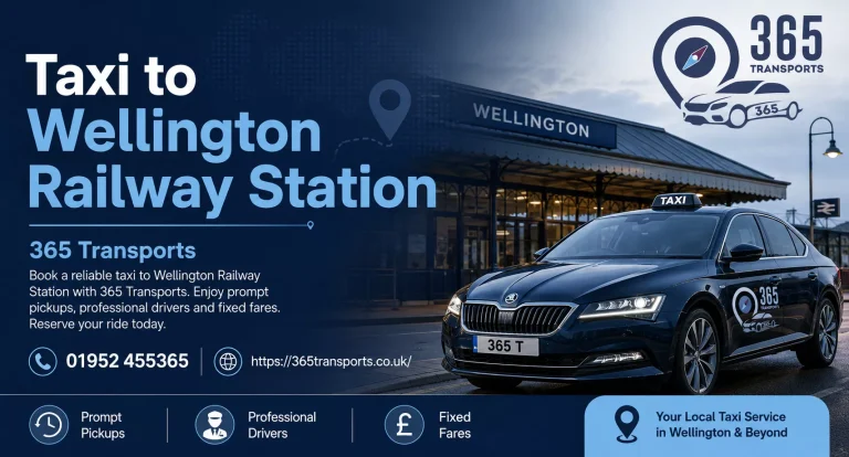Taxi to Wellington Railway Station | 365 Transports