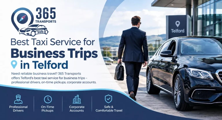 Best Taxi Service for Business Trips in Telford | 365 Transports